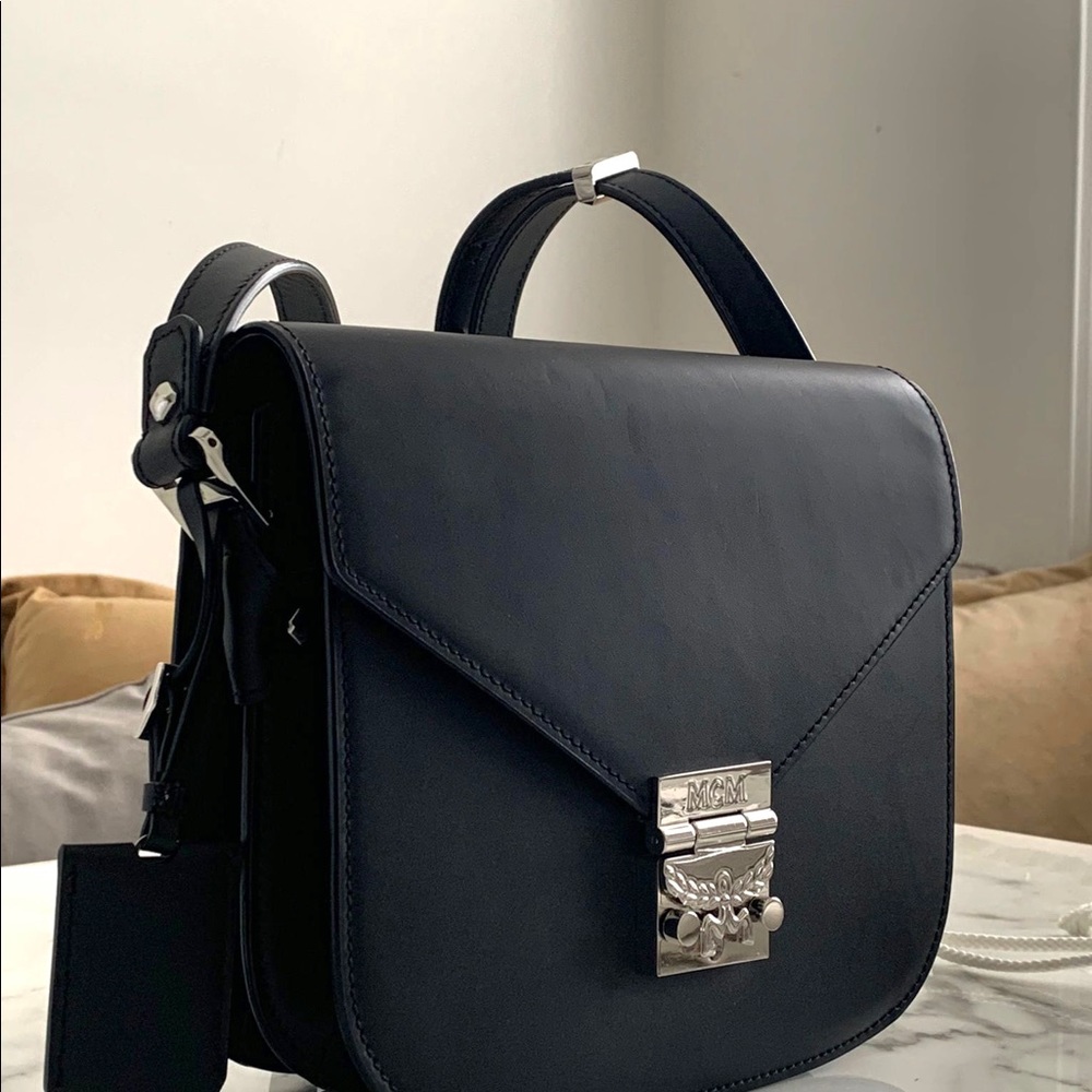Black MCM box bag